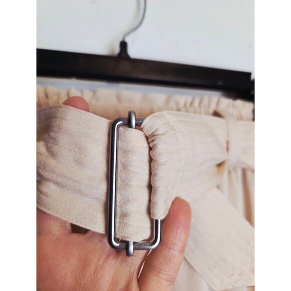 A.L.C. 100% Silk Skirt Womens 0 Mini Layered Ruffle Beige Nude Asymmetrical Hem - Picture 7 of 10